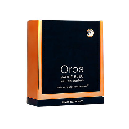 Oros Sacre Blue Homme Eau De Parfum (EDP) 85ml - Luxury Fragrance for Men - Made with crystals from Swarovski - Use Coupon Code: EXTRA20 to get an additional 20% Off