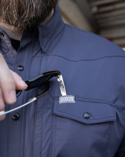 Outdoorsman Performance Long Sleeve - Navy - Dixxon Flannel Co.