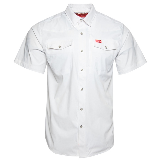 Outdoorsman Performance Short Sleeve - White - Dixxon Flannel Co.