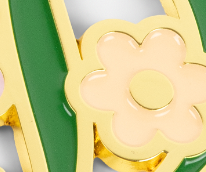 Oversized Floral Keychain