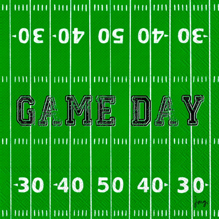 Paper Cocktail Napkins Pack of 20 Game Day Field Football
