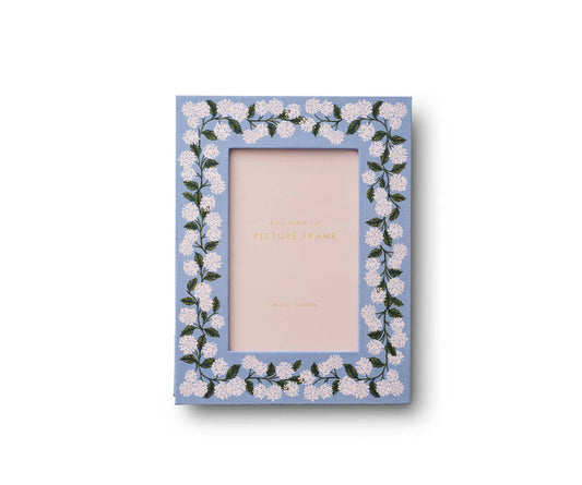 Paper Wrapped Picture Frame-Hydrangea