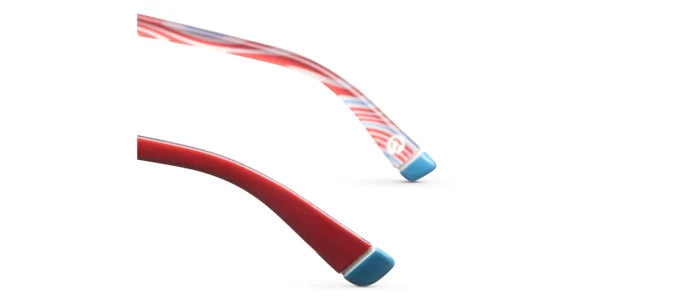 Peepers Trapeze Red with Blue Rim (Progressives)