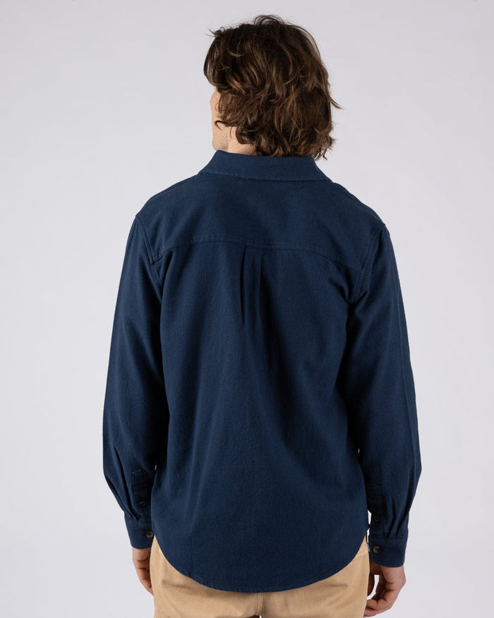 Penare 2 Mens Long Sleeve Shirt in Blue