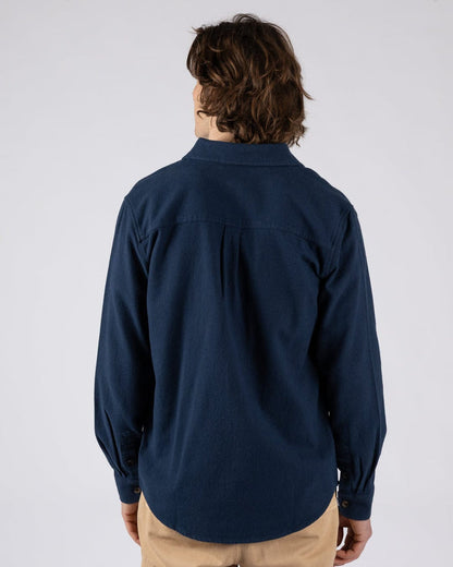 Penare 2 Mens Long Sleeve Shirt in Blue