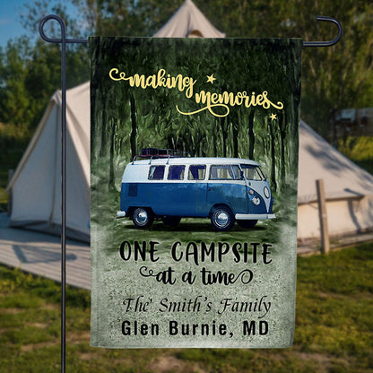 Personalized Camping Making Memories Custom RV Customized Flag