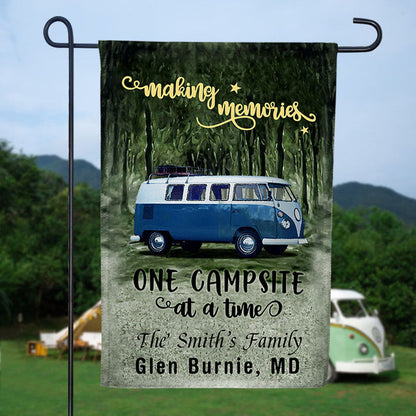 Personalized Camping Making Memories Custom RV Customized Flag