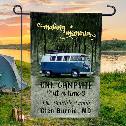 Personalized Camping Making Memories Custom RV Customized Flag