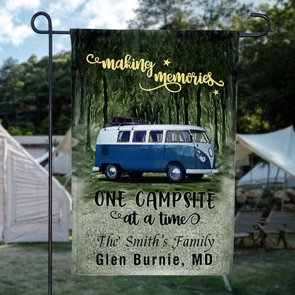 Personalized Camping Making Memories Custom RV Customized Flag