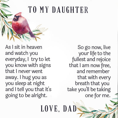 Personalized Dad Memorial Birthstone Necklace
