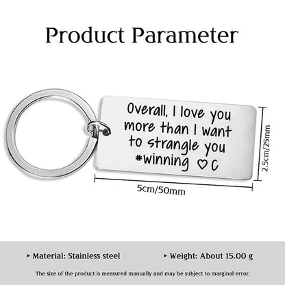 Personalized Letter Funny Keychain, Gifts for Couples
