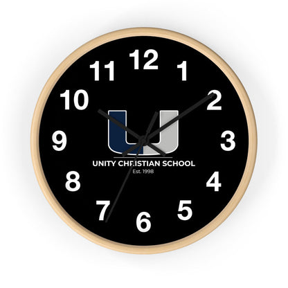 Personalized Unity Christian School Wall Clock - Stylish Home Decor