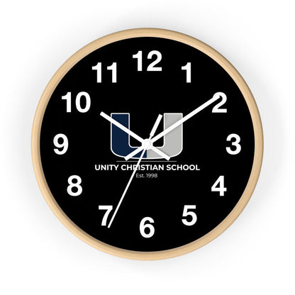 Personalized Unity Christian School Wall Clock - Stylish Home Decor