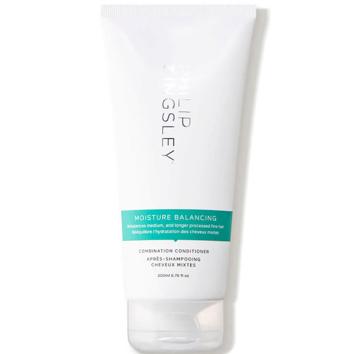 Philip Kingsley Moisture Balancing Combination Conditioner in a 200ml bottle, shown with its label and packaging.