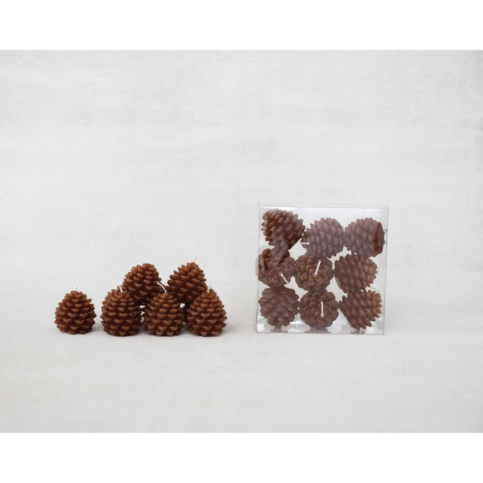 Pinecone Shaped Tealight Box of 9