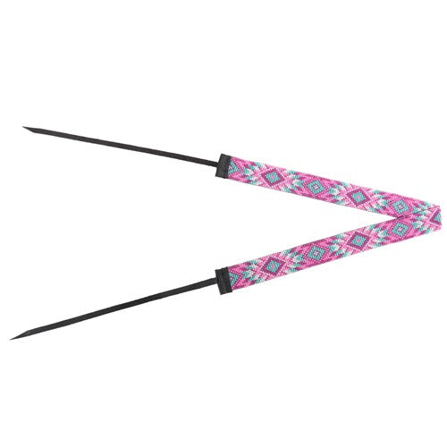 Pink Aztec Beaded Hat Band