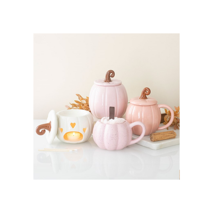 Pink Curly Pumpkin Oil Burner 🇬🇧