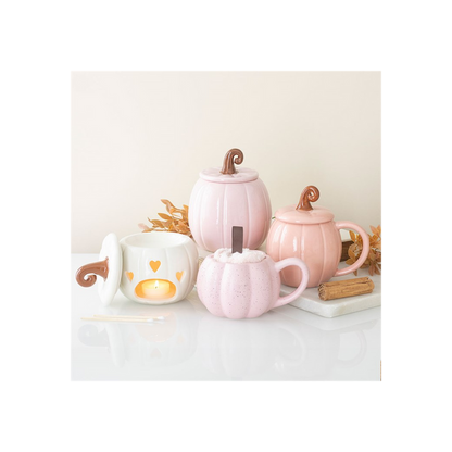 Pink Curly Pumpkin Oil Burner 🇬🇧