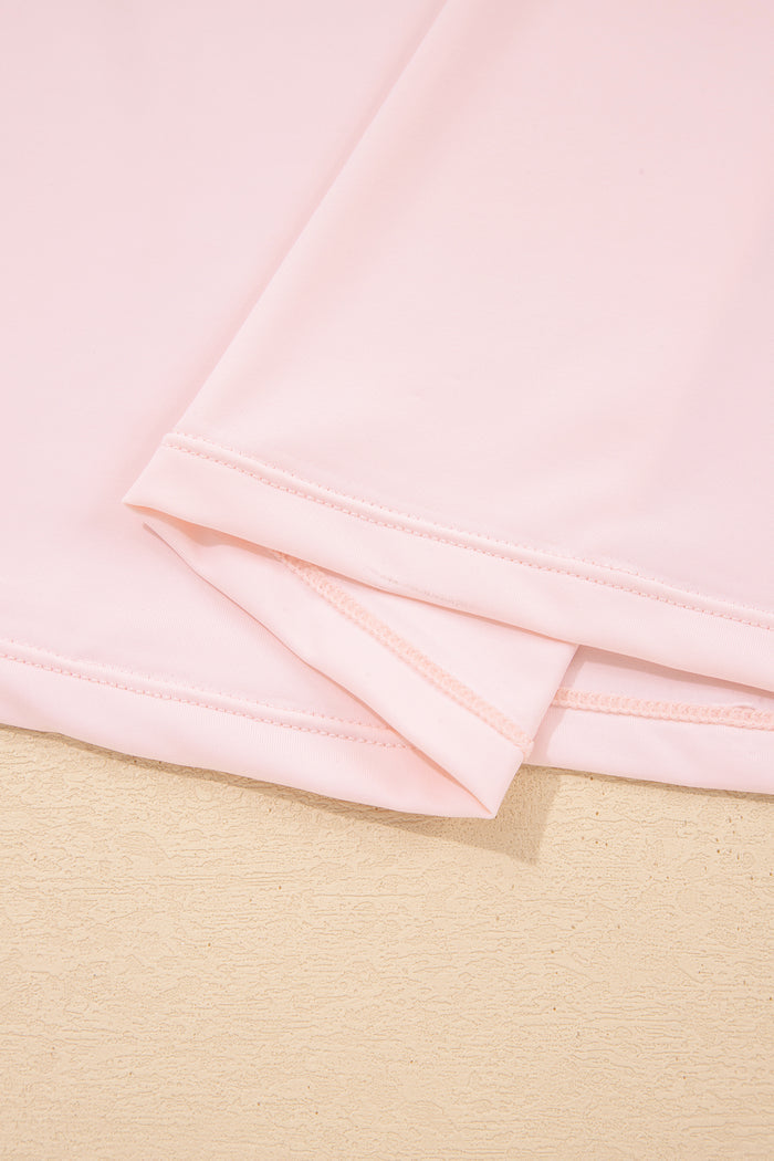 Pink Plus Size Build-in Shorts Sleeveless Dress With Short Two Piece Set 🇺🇸