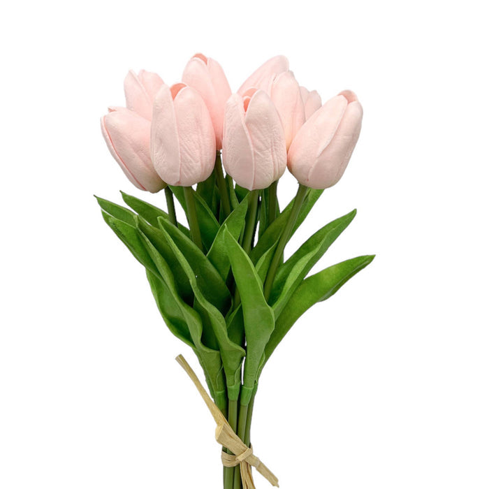 Pink Real Touch Tulip Bunch