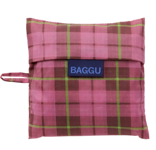 Pink Tartan : BAGGU bag