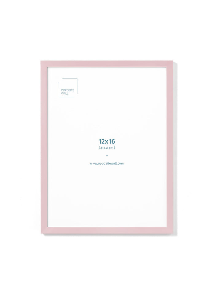Pink Wood Frame, 12x16 in | 31x41 cm