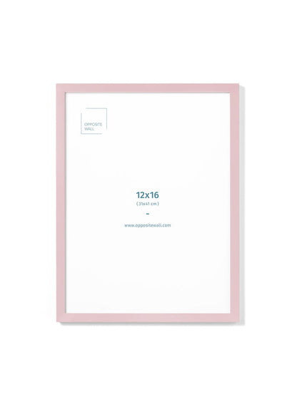 Pink Wood Frame, 12x16 in | 31x41 cm