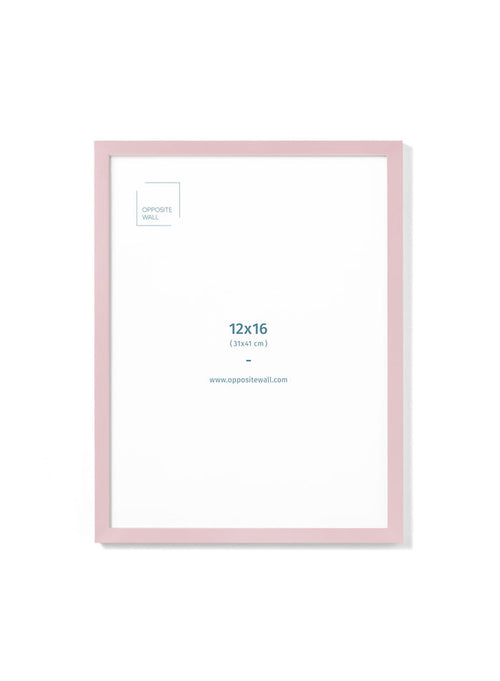 Pink Wood Frame, 12x16 in | 31x41 cm