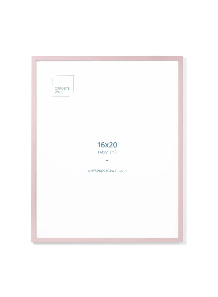 Pink Wood Frame, 16x20 in | 41x51 cm