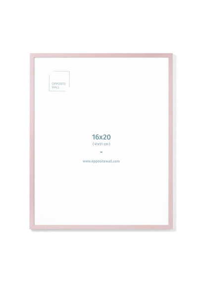 Pink Wood Frame, 16x20 in | 41x51 cm