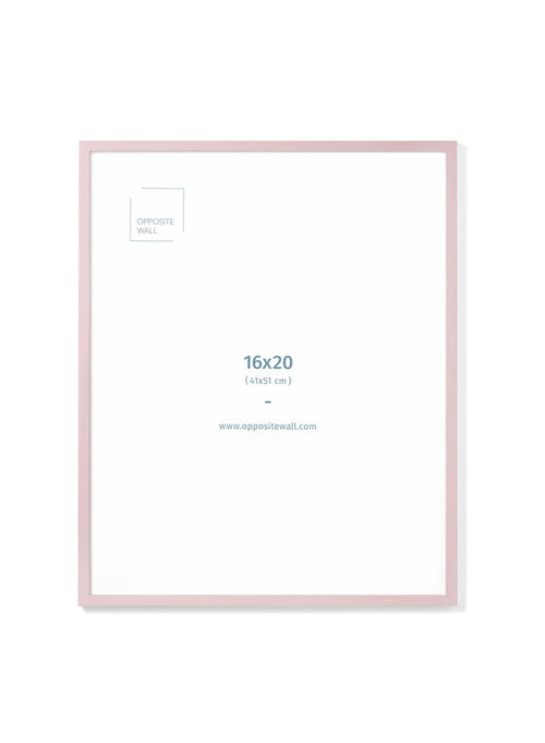 Pink Wood Frame, 16x20 in | 41x51 cm