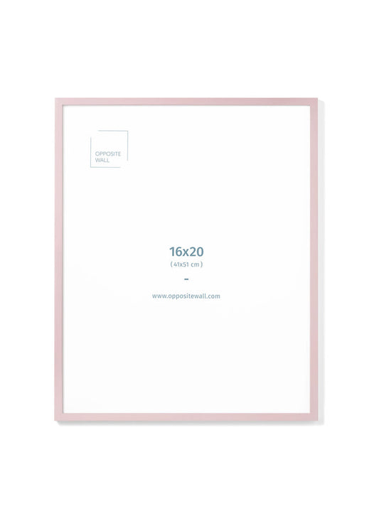 Pink Wood Frame, 16x20 in | 41x51 cm