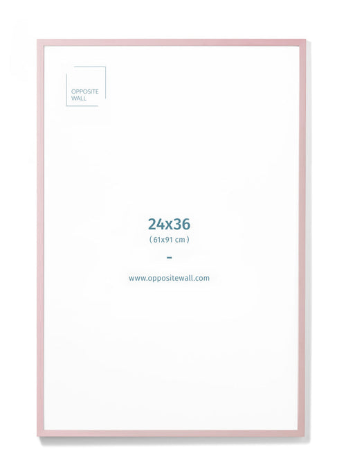 Pink Wood Frame, 24x36 in | 61x91 cm
