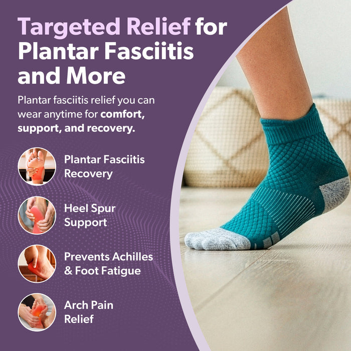BraceAbility socks for plantar fasciitis, Achilles tendonitis, and heel spurs