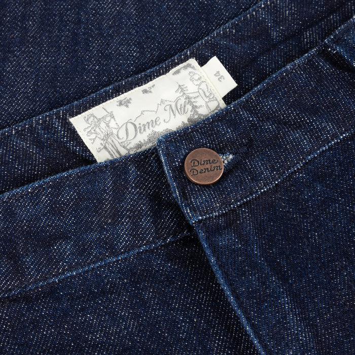 Pleated Baggy Denim Shorts