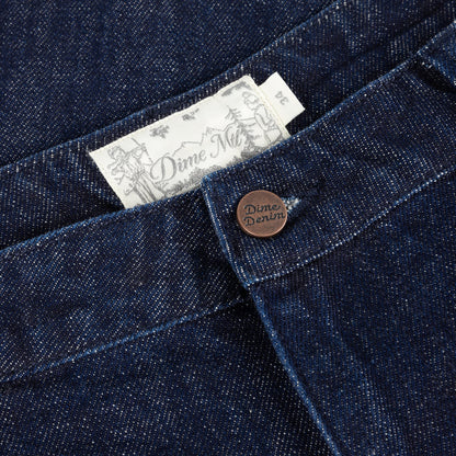 Pleated Baggy Denim Shorts