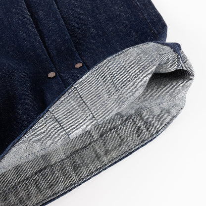 Pleated Baggy Denim Shorts