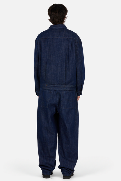 Pleated Denim Jacket
