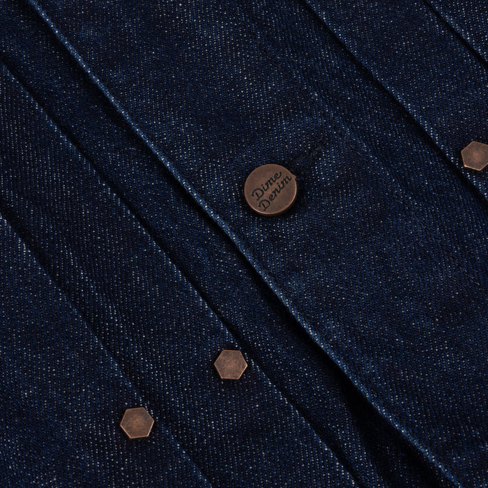 Pleated Denim Jacket