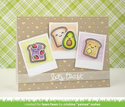 polka heart backdrop: landscape
