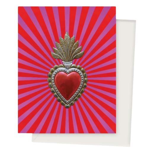 Pop Heart Sacred Heart Spanish Greeting Cards