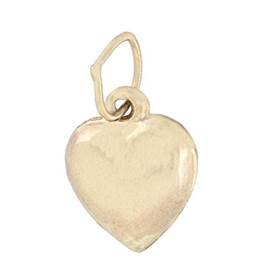 Puffy Heart Charm | 14k Gold