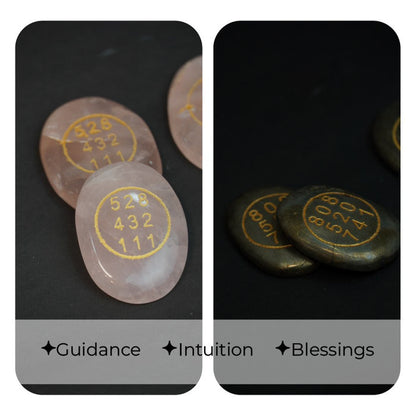 Pyrite + Rose Quartz Zibu Stone