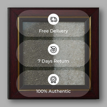 ✨ Pyrite & Selenite 6 Inch Frame – Protection, Purification & Prosperity Decor