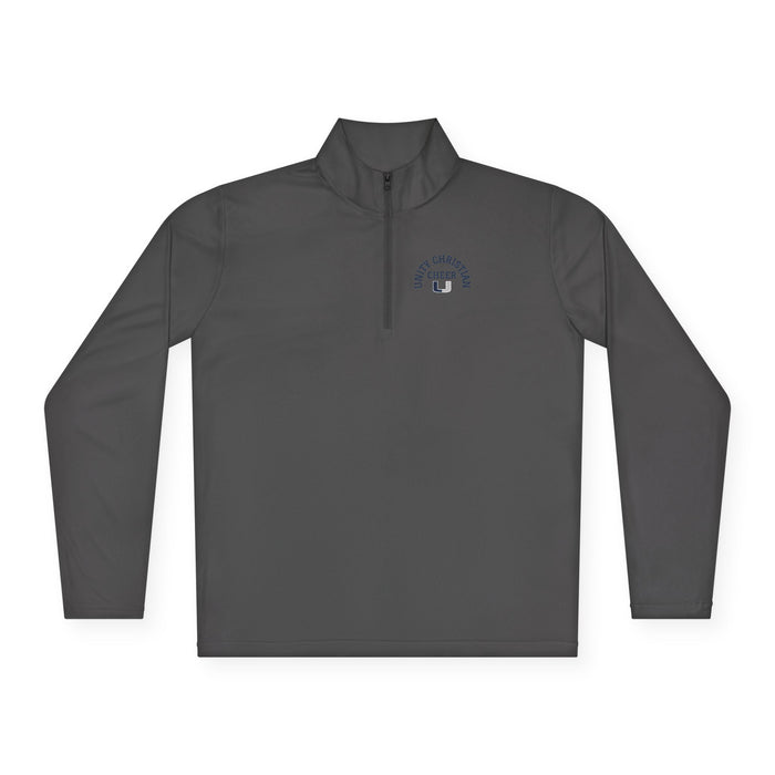 Quarter-Zip Pullover — Classic 'East Chapel Hill' Minimal Logo - Cheer