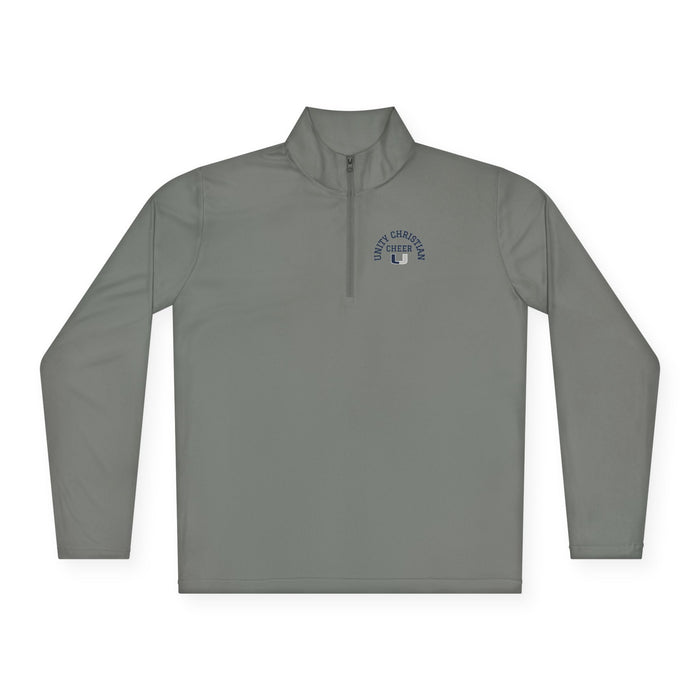 Quarter-Zip Pullover — Classic 'East Chapel Hill' Minimal Logo - Cheer