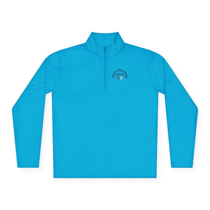 Quarter-Zip Pullover — Classic 'East Chapel Hill' Minimal Logo - Cheer