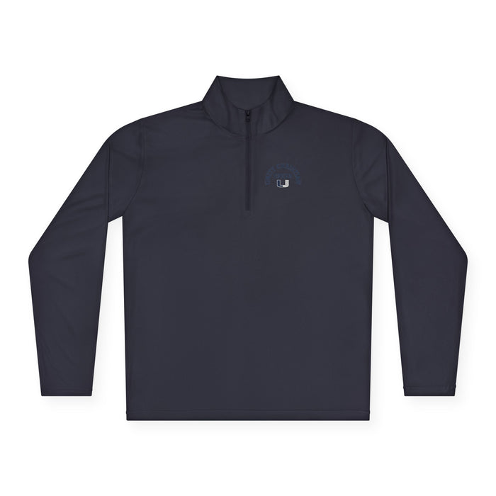 Quarter-Zip Pullover — Classic 'East Chapel Hill' Minimal Logo - Cheer