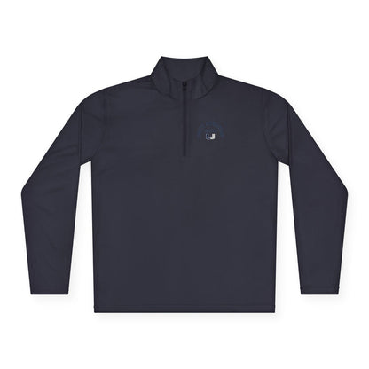 Quarter-Zip Pullover — Classic 'East Chapel Hill' Minimal Logo - Cheer