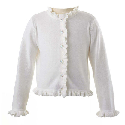 Rachel Riley - Frill Cardigan - White